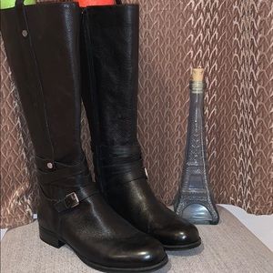LEATHER RIDING STYLE BOOTS